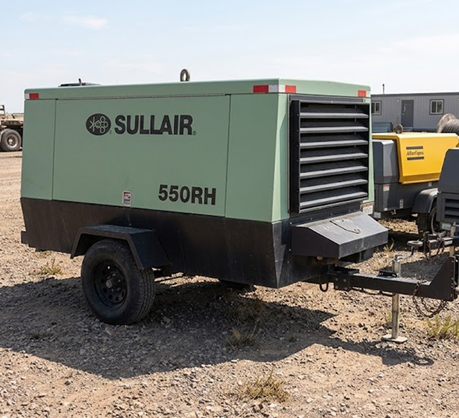 Аренда компрессора SULLAIR 550RH на шасси, версия DPQ 